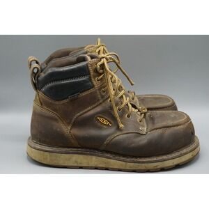 KEEN Utility San Jose 6 Alloy Toe Work Boots Mens 10.5 D Brown Leather